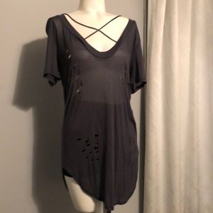 NWT Charcoal M PPLA Clothing top